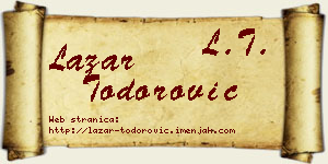 Lazar Todorović vizit kartica